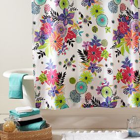 Tropical Garden Shower Curtain