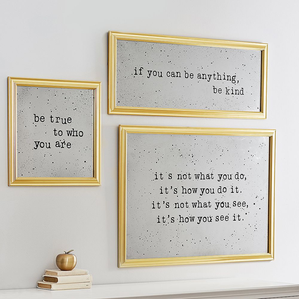 Antique Sentiment Mirrors