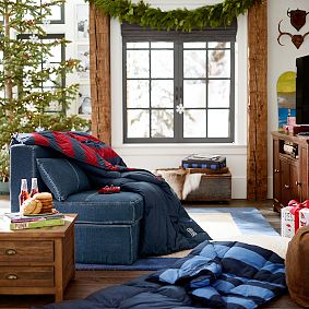 Denim Cushy Sleeper (47.25&quot;)