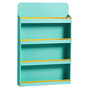 Jane Beauty Collection, Wall Nail Polish Organizer, Gold Trim