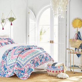 Lilly Pulitzer Bamboo Beauty Cart