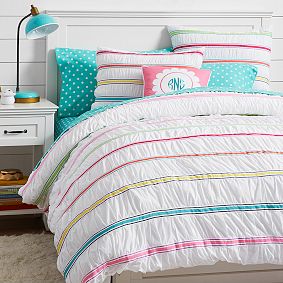 Rainbow Ribbon Duvet Cover