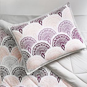 Feather Scallop Value Comforter Set with Sheets, Pillowcase, Comforter + Sham