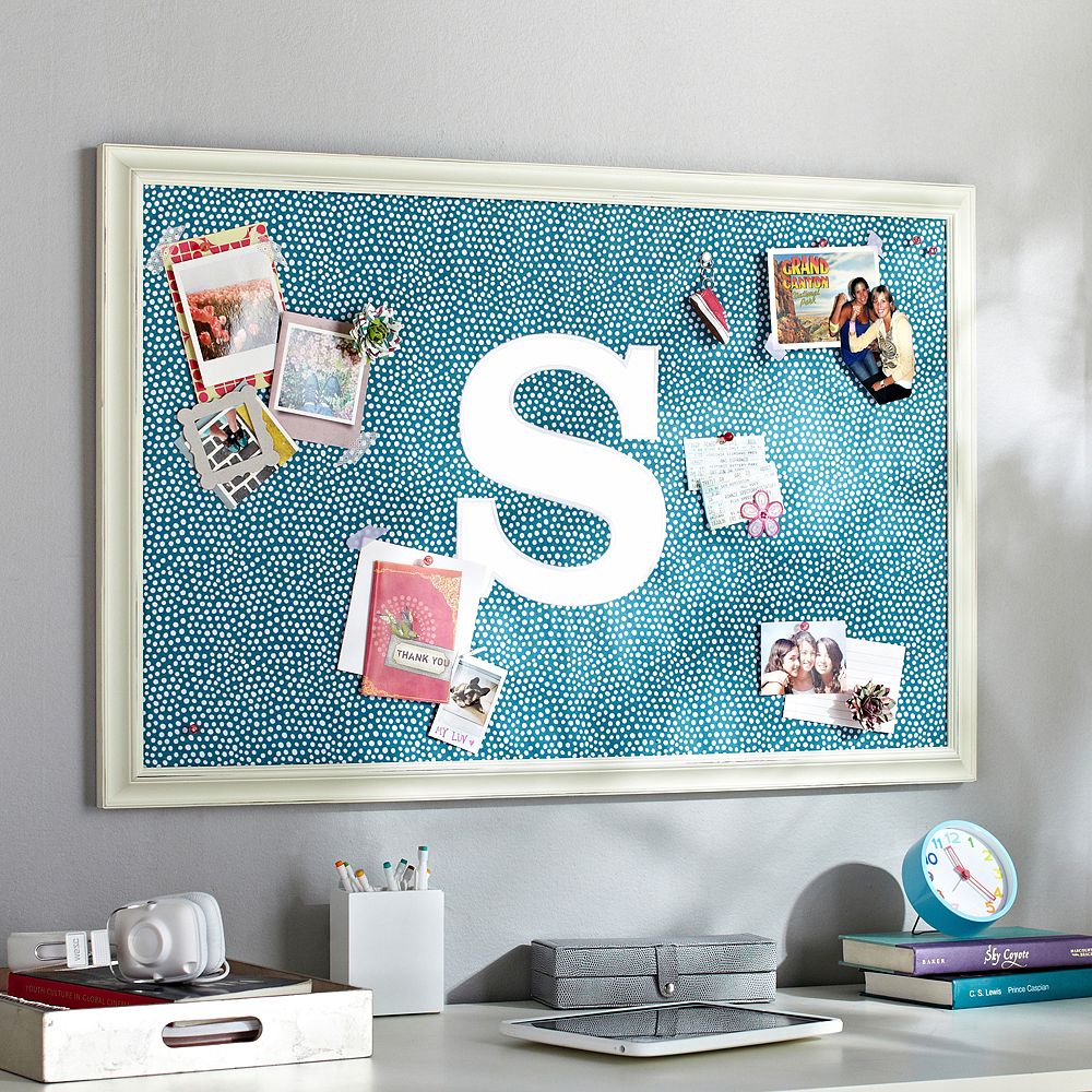 Mini Dot Framed Pinboard &ndash; Sea Blue