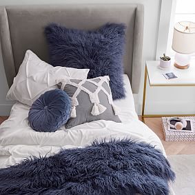 Navy Pillows and Throw Bundle