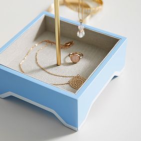 Ornate Lacquer Jewelry Stand