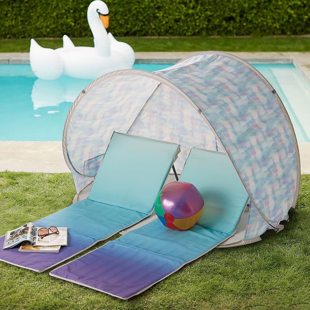 Sea Breeze Beach Lounger and Sun Shade Tent