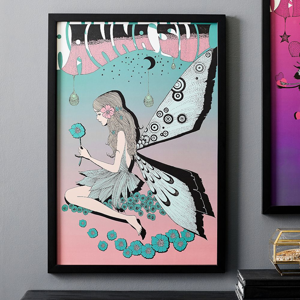 Anna Sui Digital Fairy Print, Pink/Blue