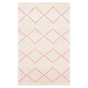 Neon Pop Diamond Shag Rug