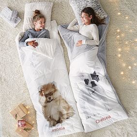 Party Dogs Sleeping Bag, Pomeranian