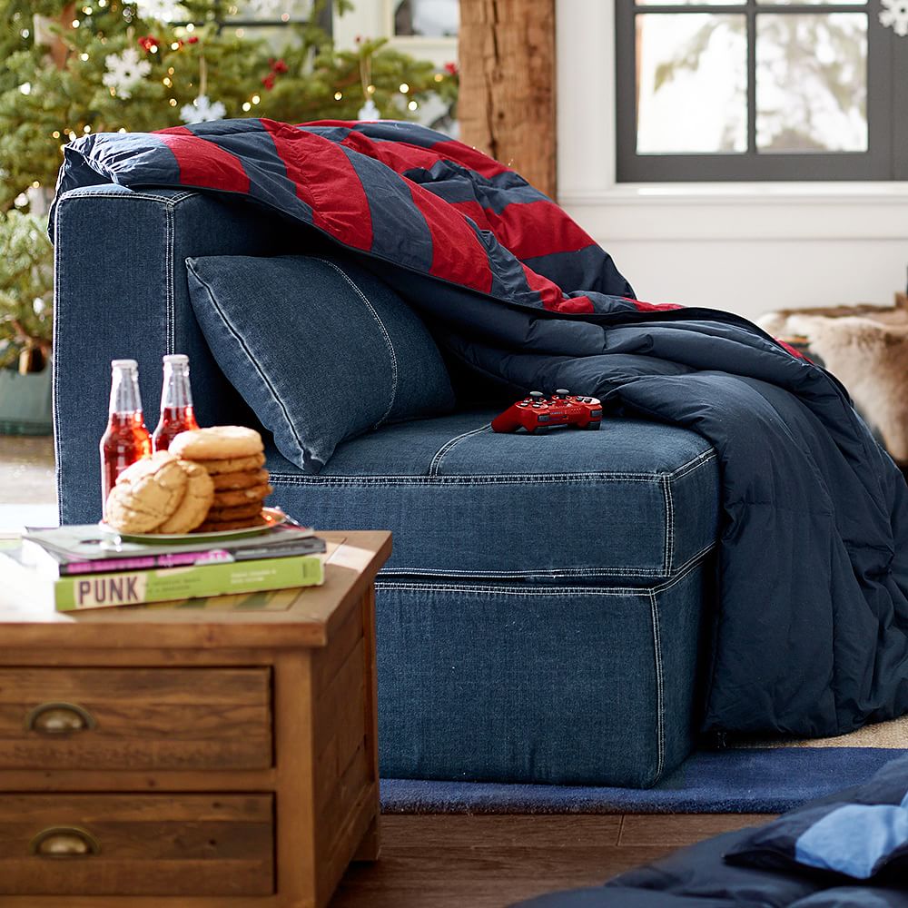 Denim Cushy Sleeper (47.25&quot;)