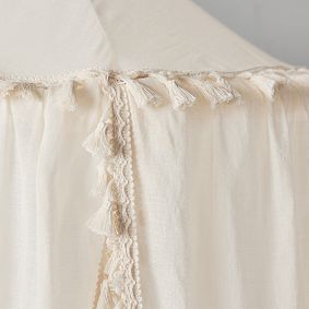 Fabric Canopy with Tassels