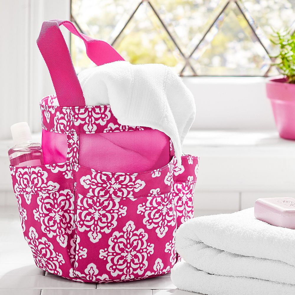Student Shower Set, Ikat Medallion, Pink