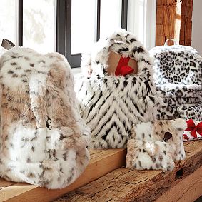 Faux Fur Gray Cheetah Backpack