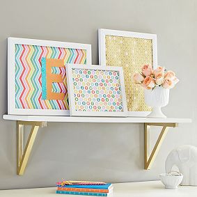 Gold Bracket Shelf