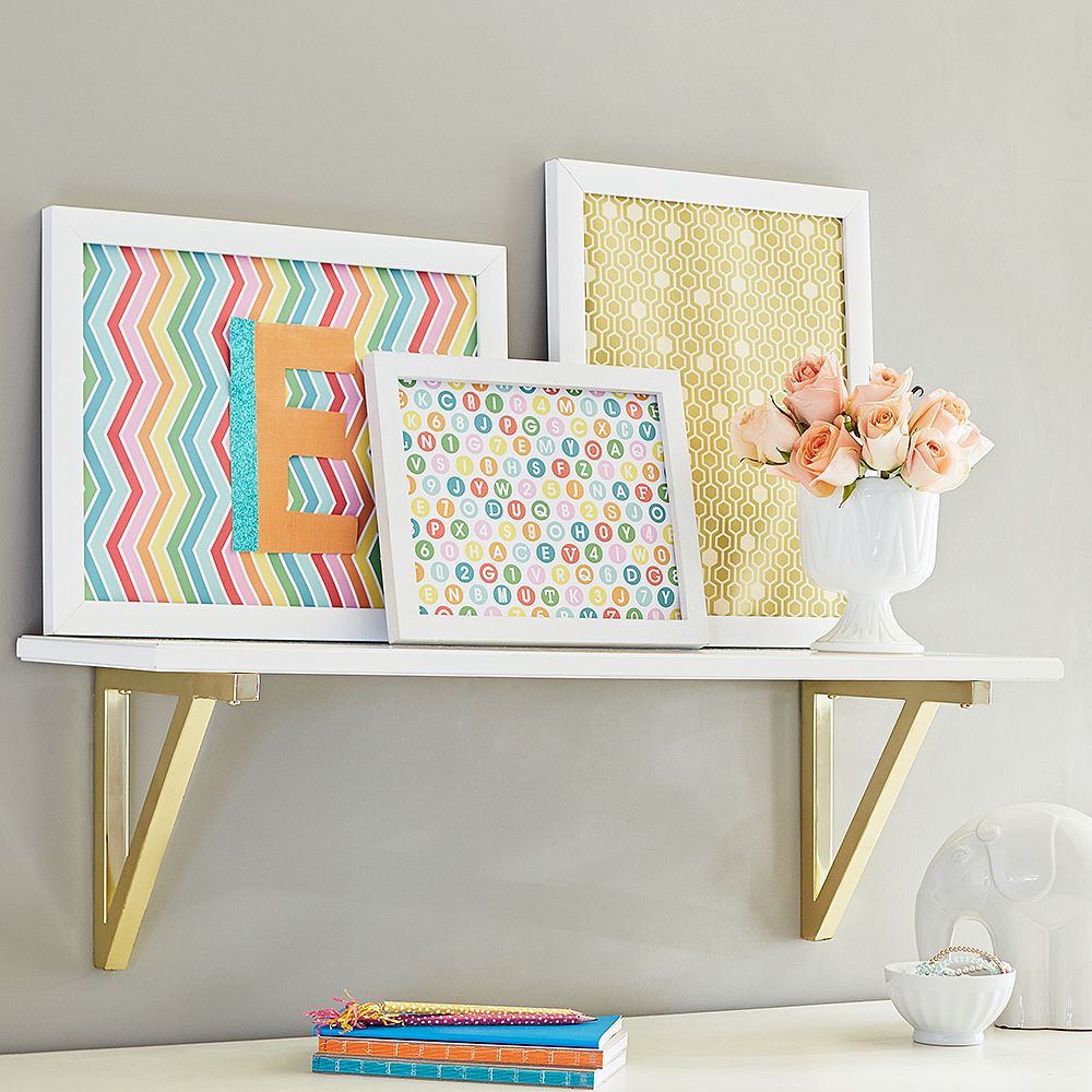 Gold Bracket Shelf