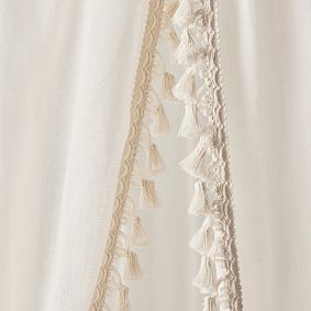 Fabric Canopy with Tassels