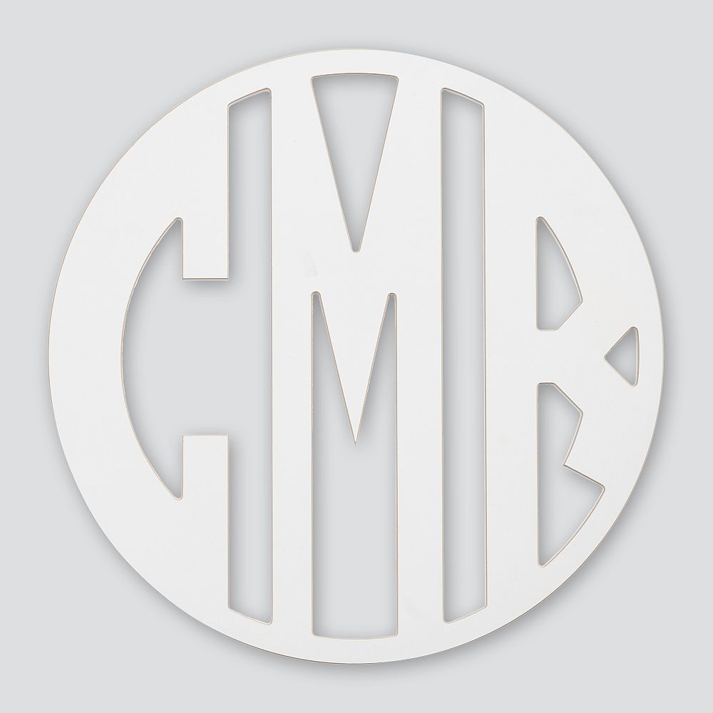 Wooden Cut-Out Block Monogram
