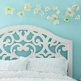 Floral Cut-Out Headboard