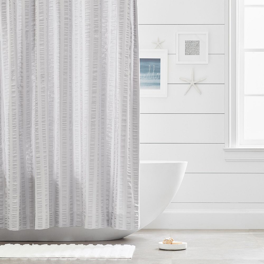 Seersucker Shower Curtain