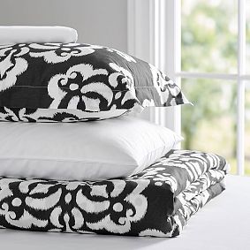 Ikat Medallion Duvet Bedding Set with Duvet Cover, Duvet Insert, Sham, Sheet Set + Pillow Inserts