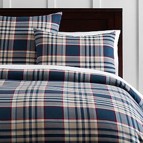 Tristan Plaid Duvet Cover