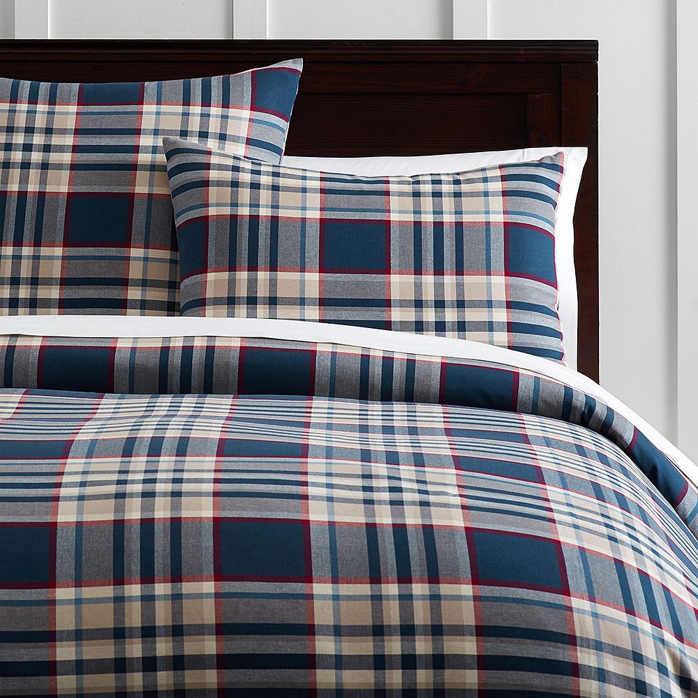 Tristan Plaid Duvet Cover