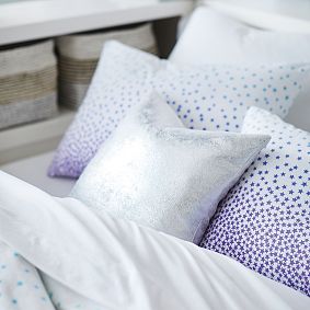 Cascading Stars Organic Flannel Duvet Cover