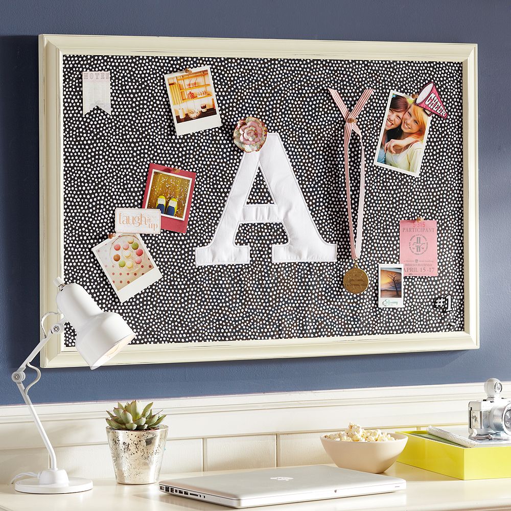 Mini Dot Framed Pinboard - Black