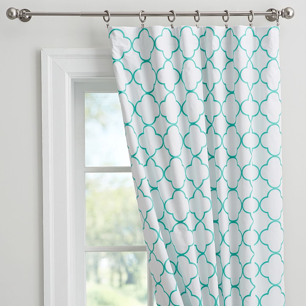 Lucky Clover Embroidered Blackout Curtain