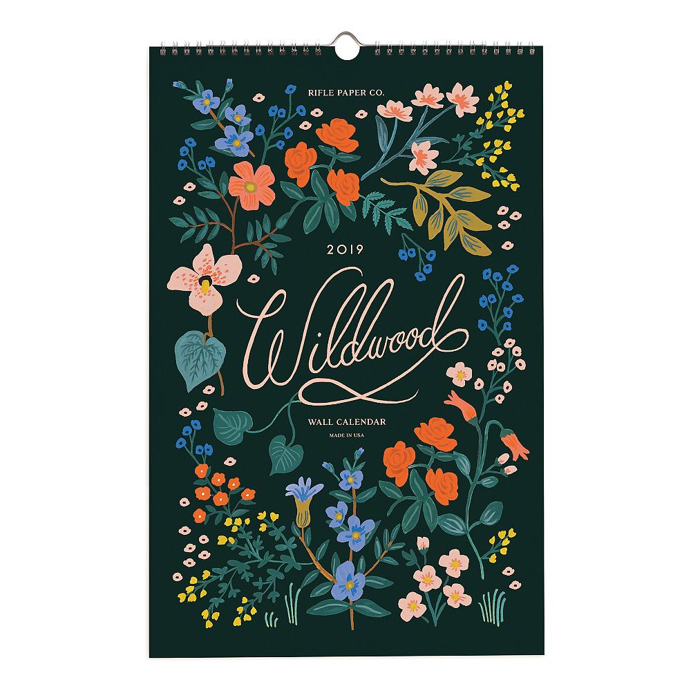 Rifle Paper Co. Wildwood 2019 Hanging Calendar