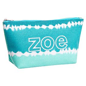 Surf Swell Beauty Pouch, Cool Tie-Dye Stripe