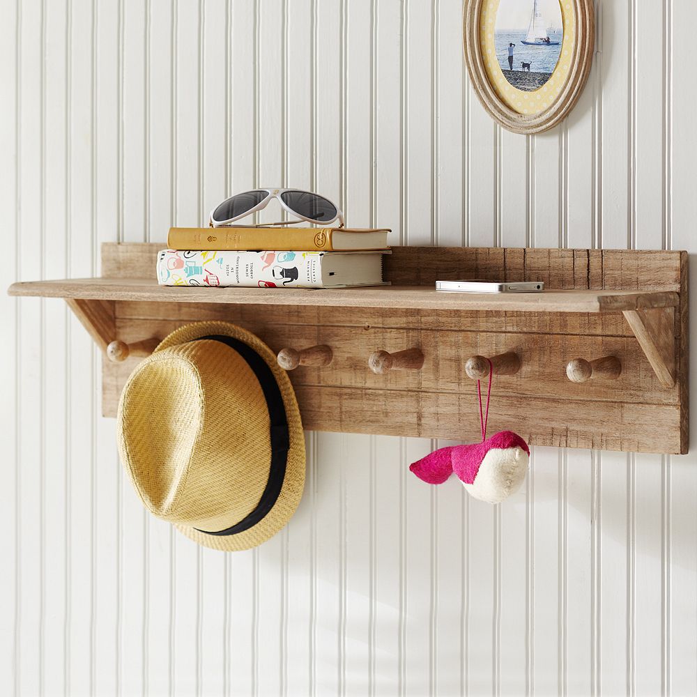 Natural Peg Shelf