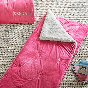 Sherpa Pop Sleeping Bag, Pink Magenta