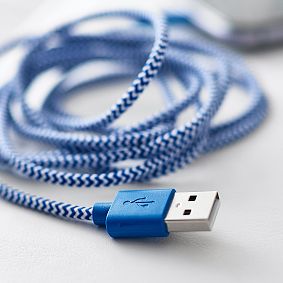 Kikkerland Cotton Braided Charging Cable