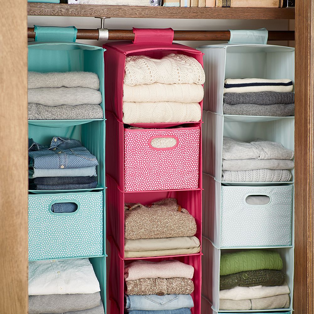 Printed Closet Sweater Bins