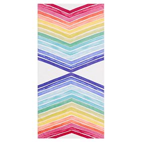 Rainbow Chevron Beach Towel UPF 50+