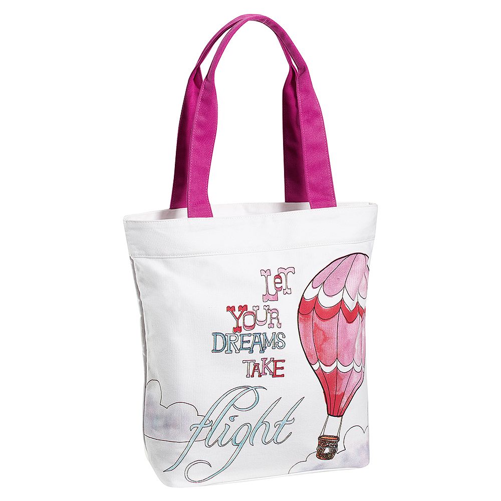 Inspirational Tote, Let Your Dreams Take Flight Graphic