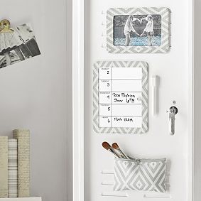 Locker Organizer Bundle, Preppy Diamond Gray