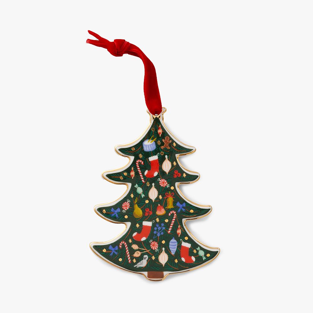 Rifle Paper Co. Holiday Tree Porcelain Ornament