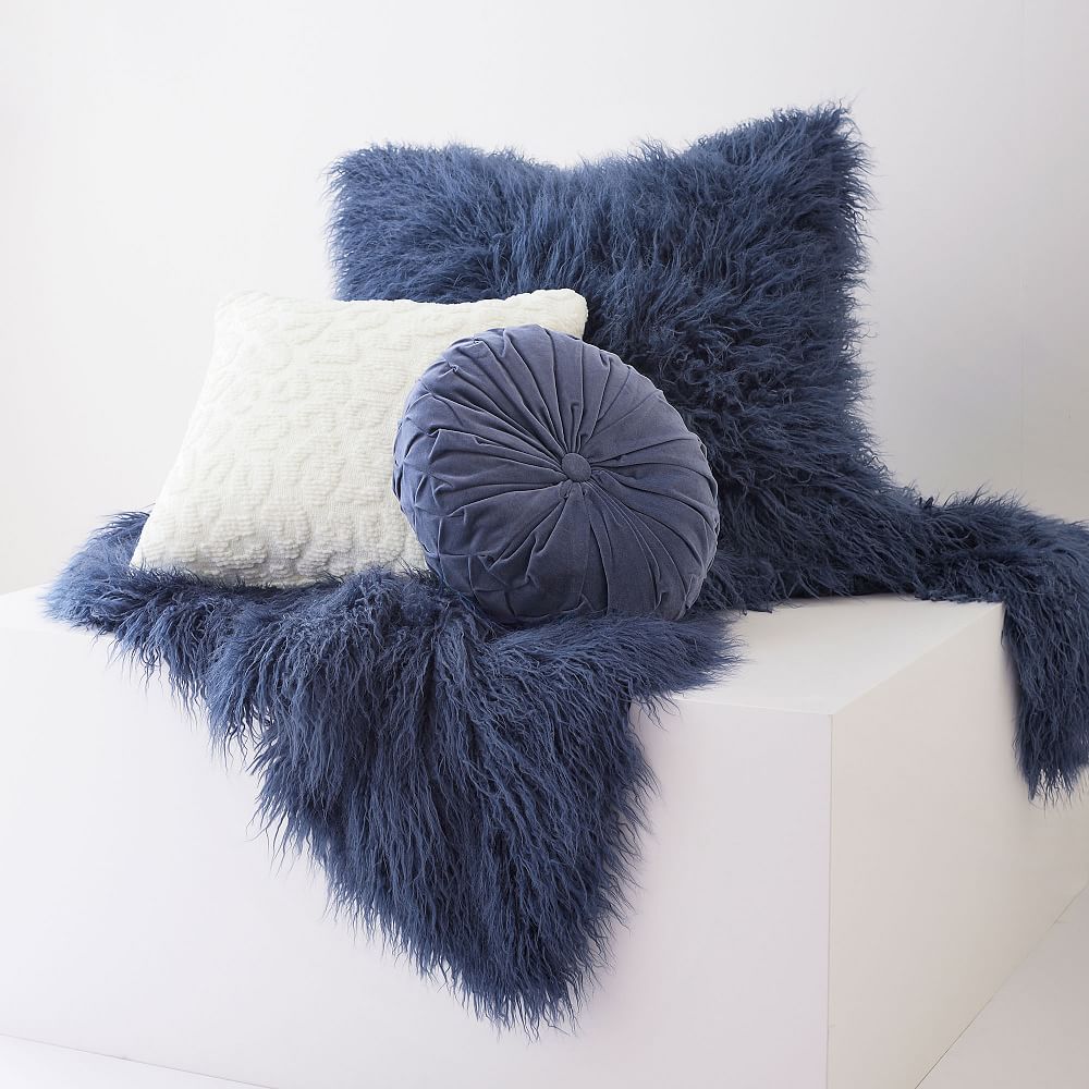 Navy Pillows and Throw Bundle