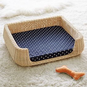 Northfield Canvas Wicker Pet Beds