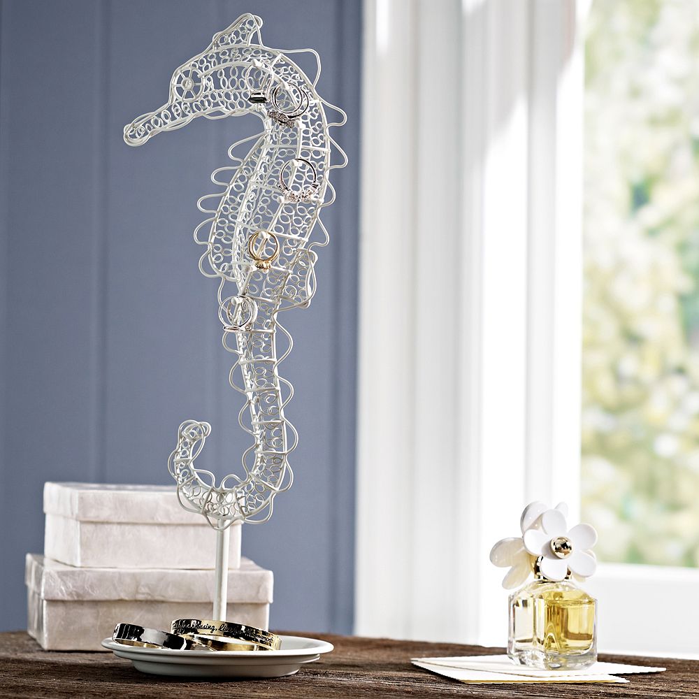 Wire Seahorse Jewelry Storage