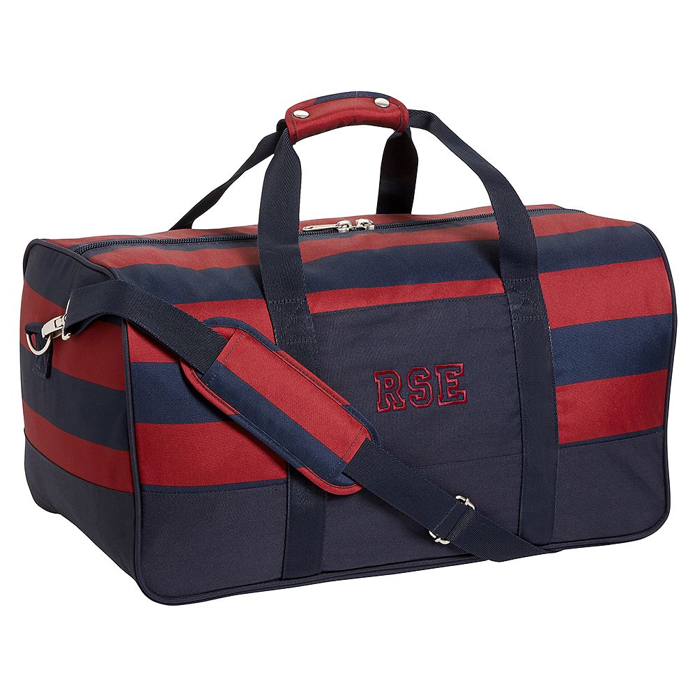 Getaway Red/Navy Rugby Duffle Bag