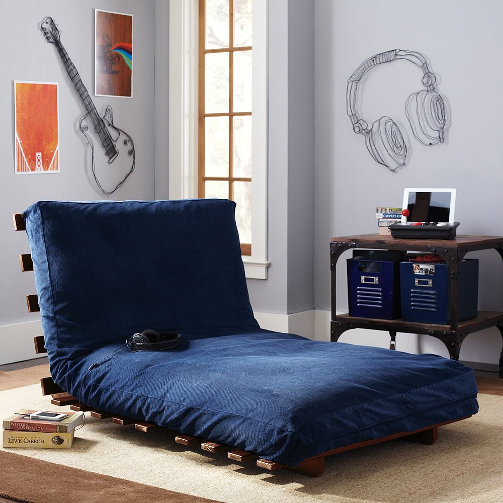 Navy Corduroy Futon