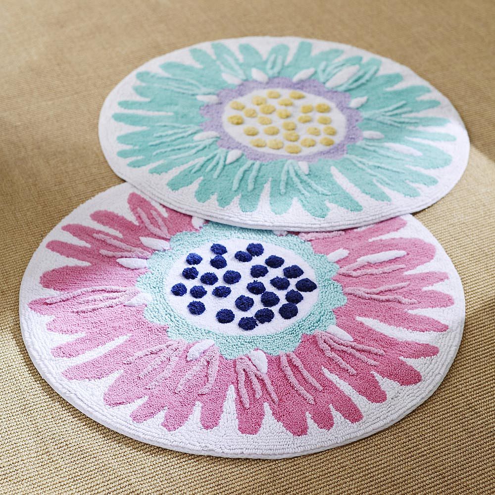 Bright Blossom Bath Mat