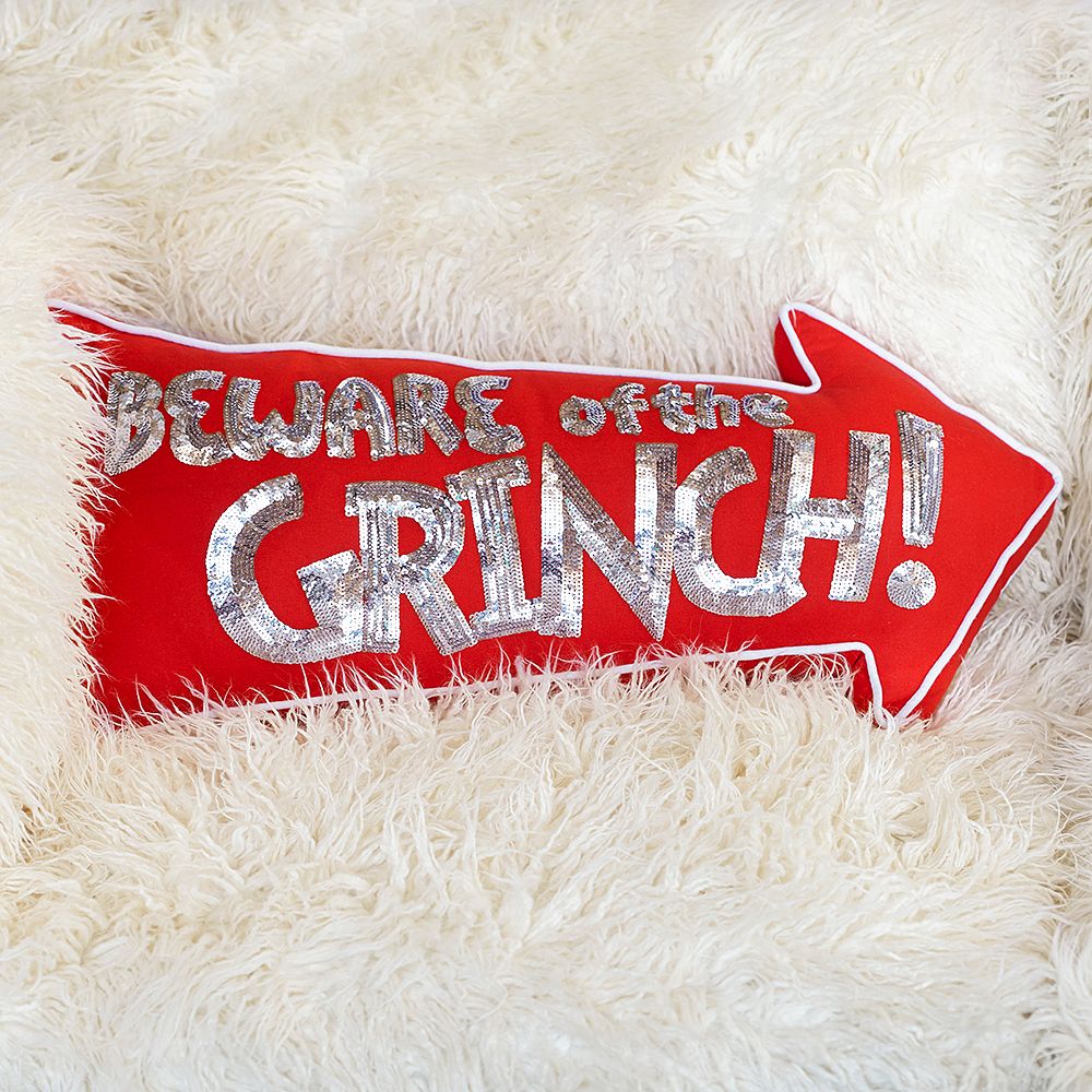 Dr. Seuss's The Grinch&#8482; Beware Of Grinch&#8482; Pillow