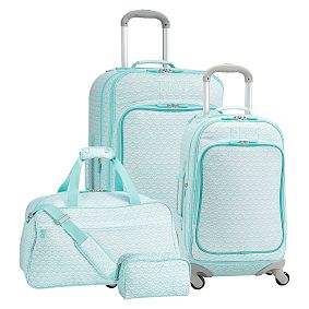 Jet-Set Mermaid Scallop Luggage Bundle, Set of 4