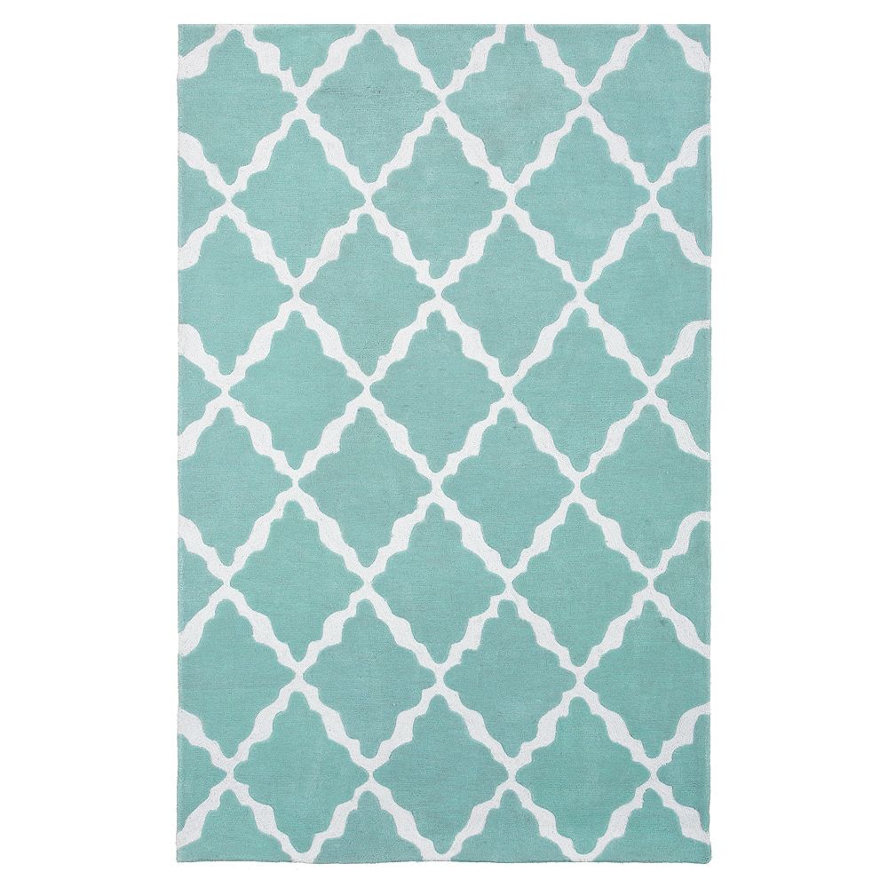 Lattice Rug, Blue
