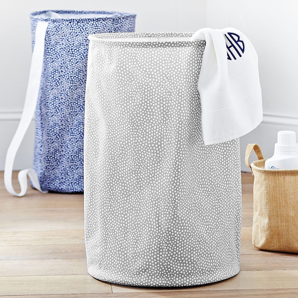 Mini Dot Duffle Hamper With Crossbody Strap
